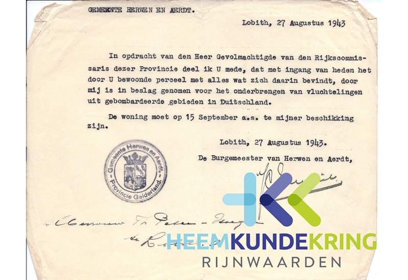 invordering Villa Peters tijdens de 2e W oorlog coll. J.C Peters (3)